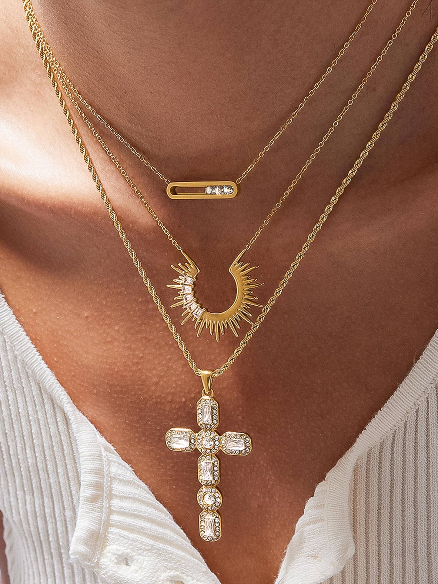 Psalm Cross Necklace
