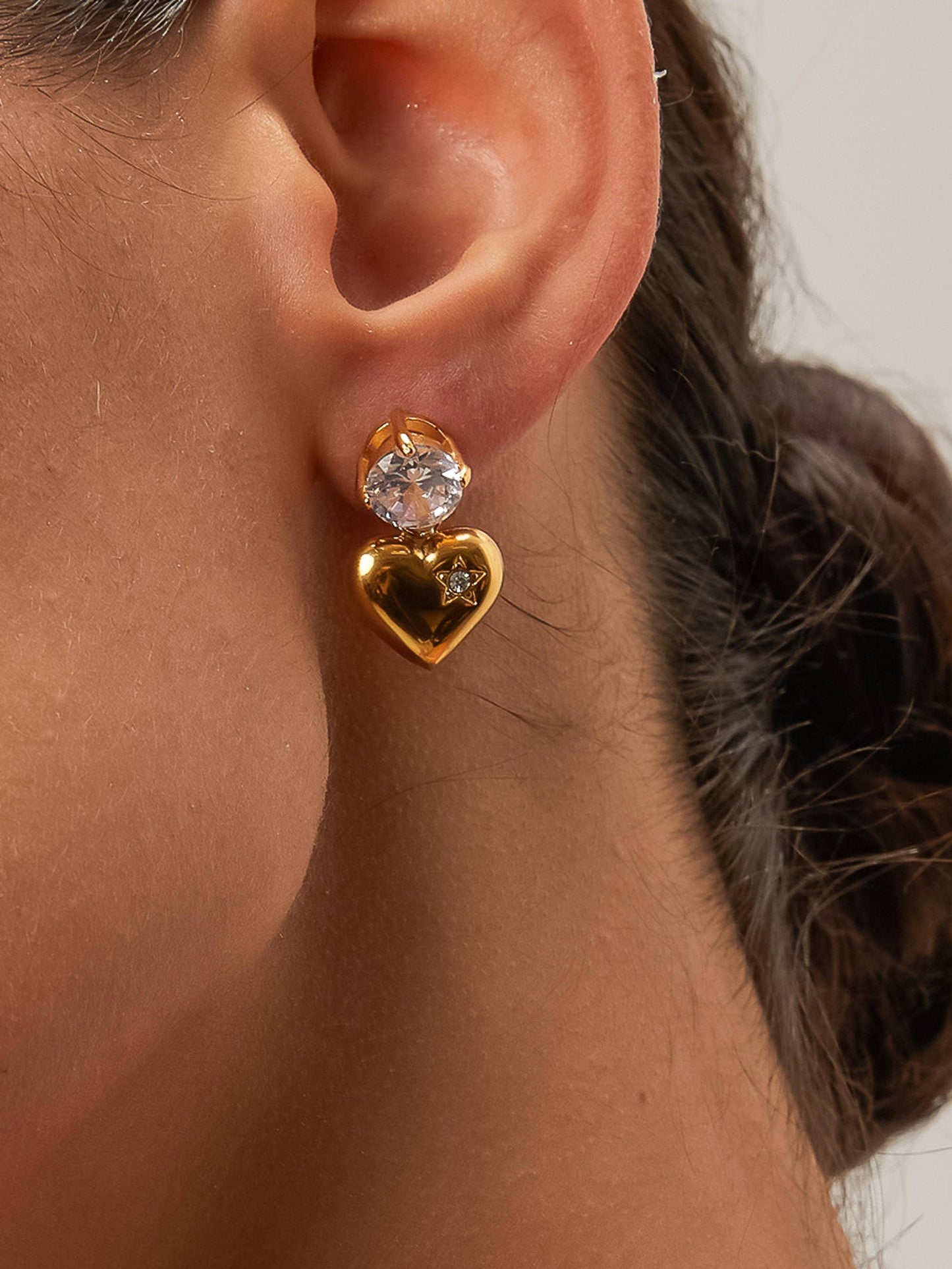 Heart Drop Earrings