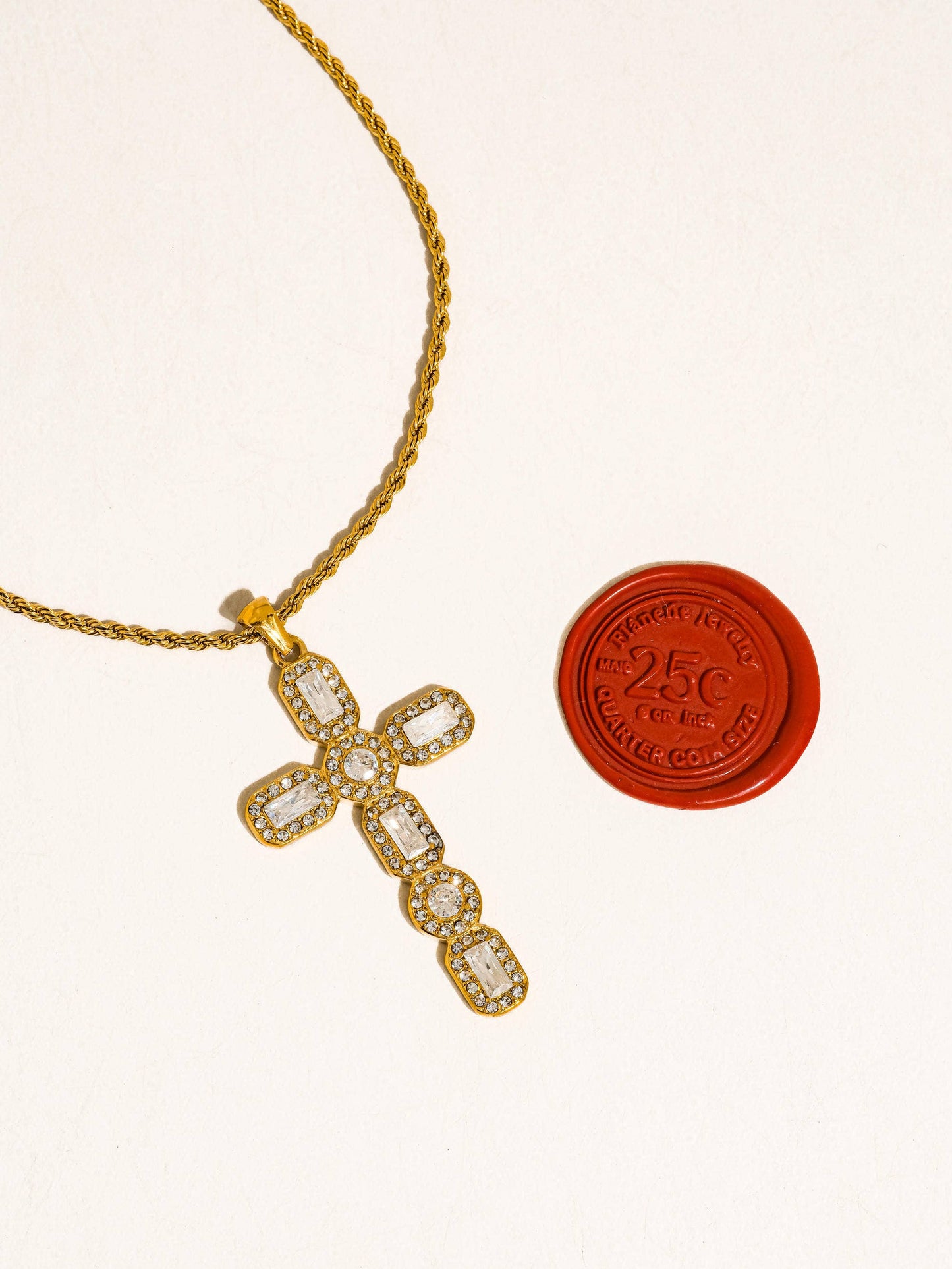 Psalm Cross Necklace