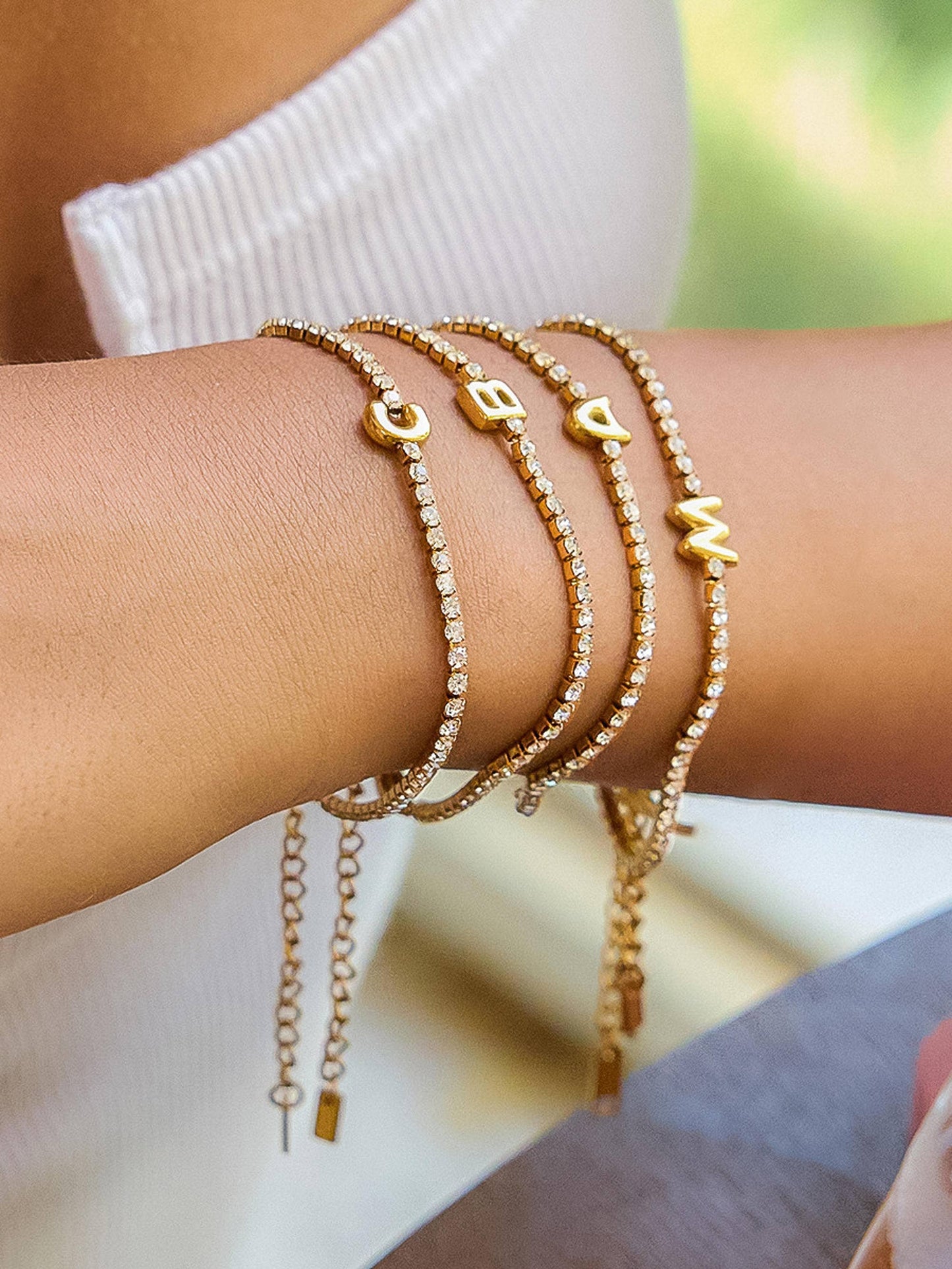 Initial Pavé Bracelet