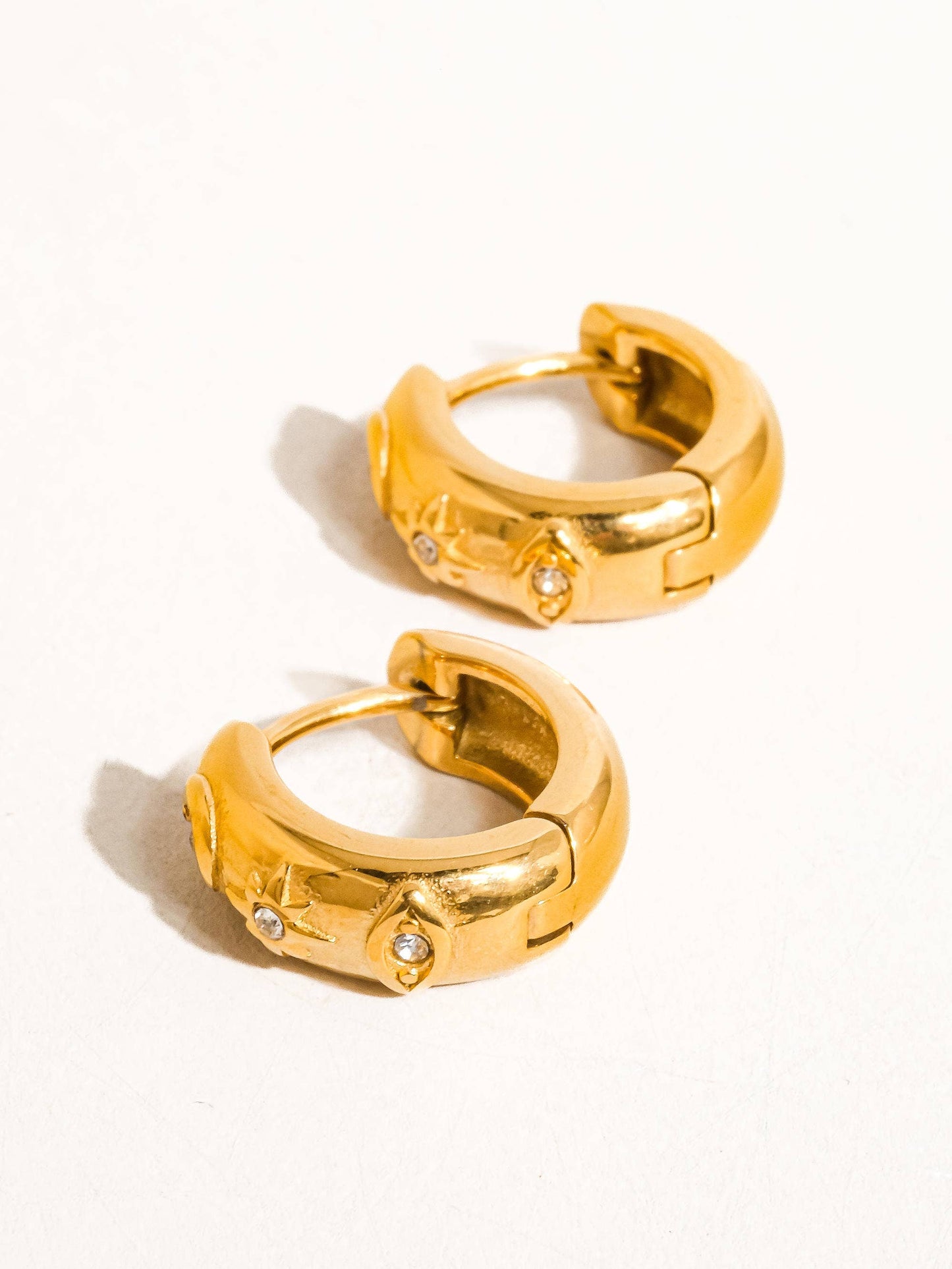 Celeste Dome Hoops