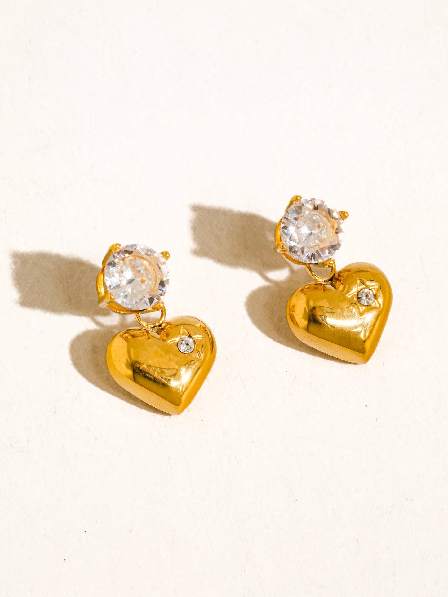 Heart Drop Earrings