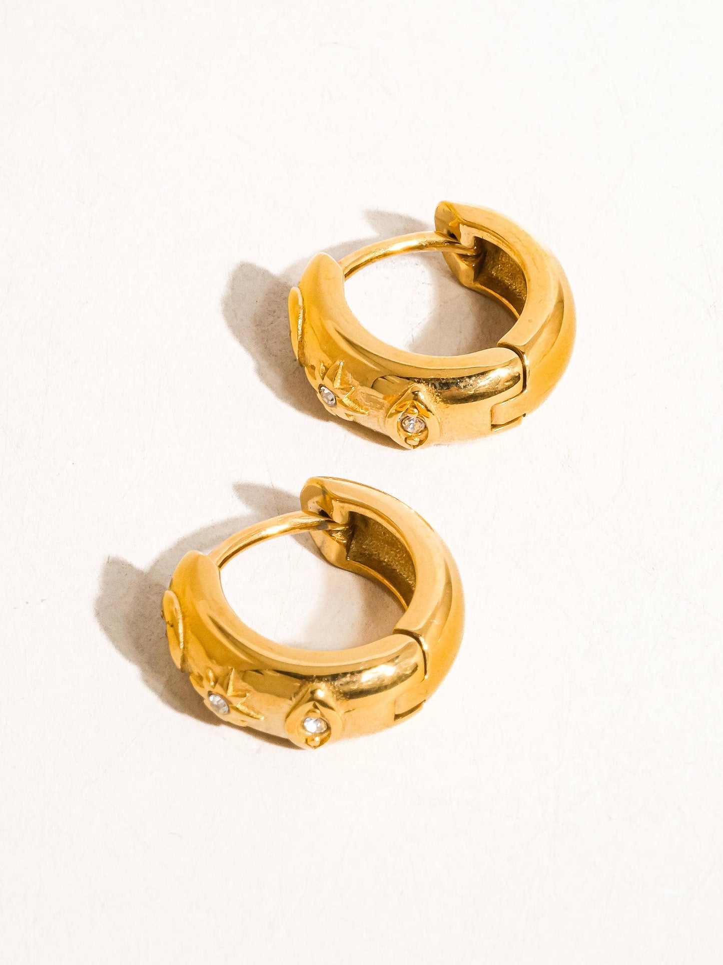 Celeste Dome Hoops