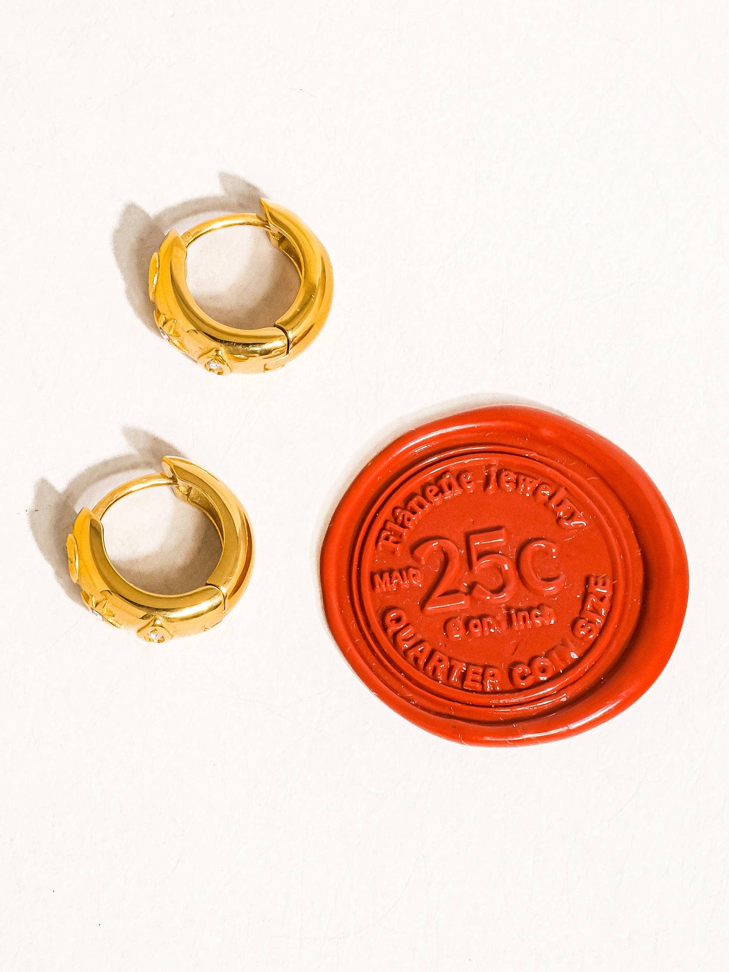 Celeste Dome Hoops