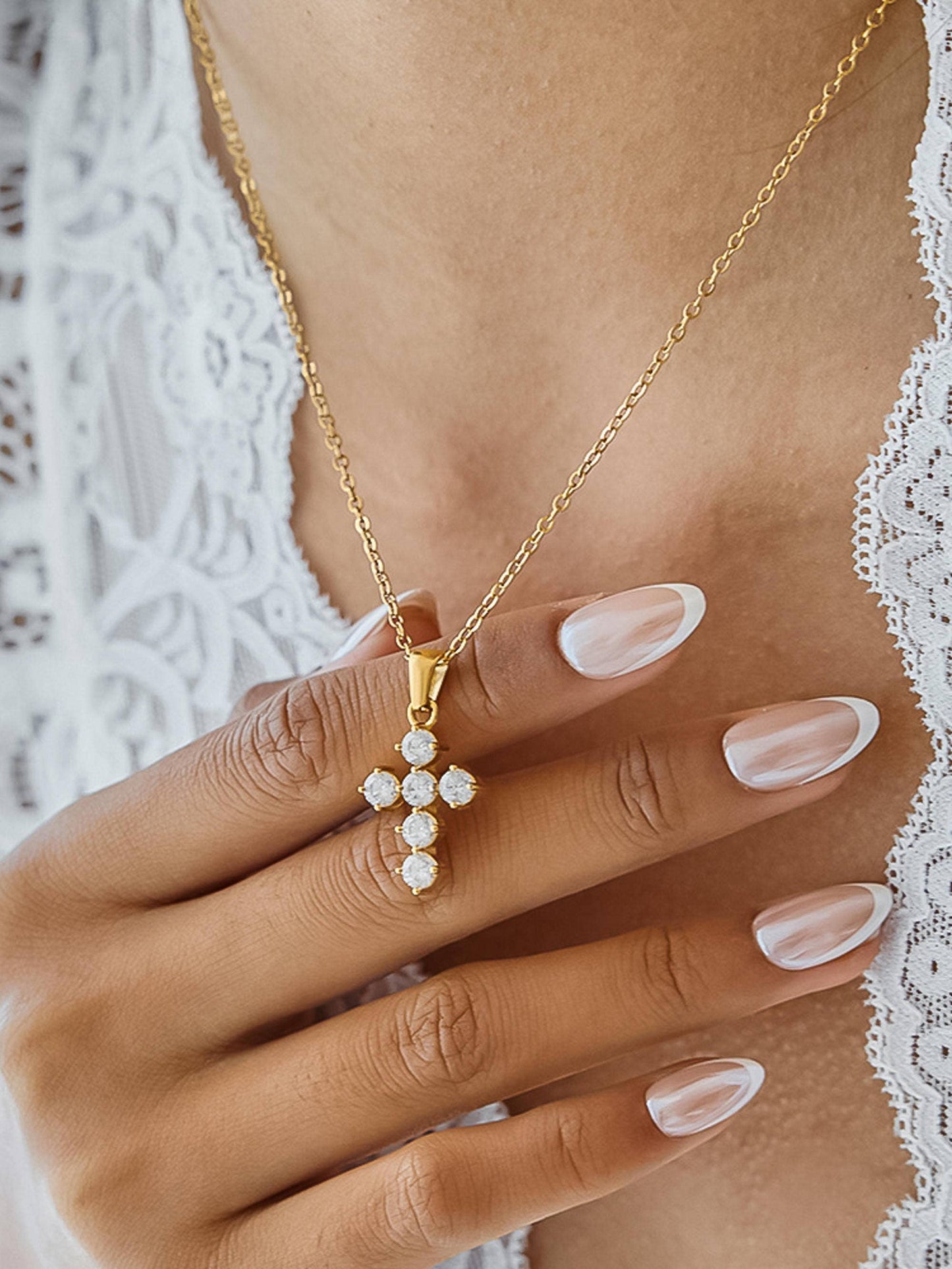 Bernadette Cross Necklace