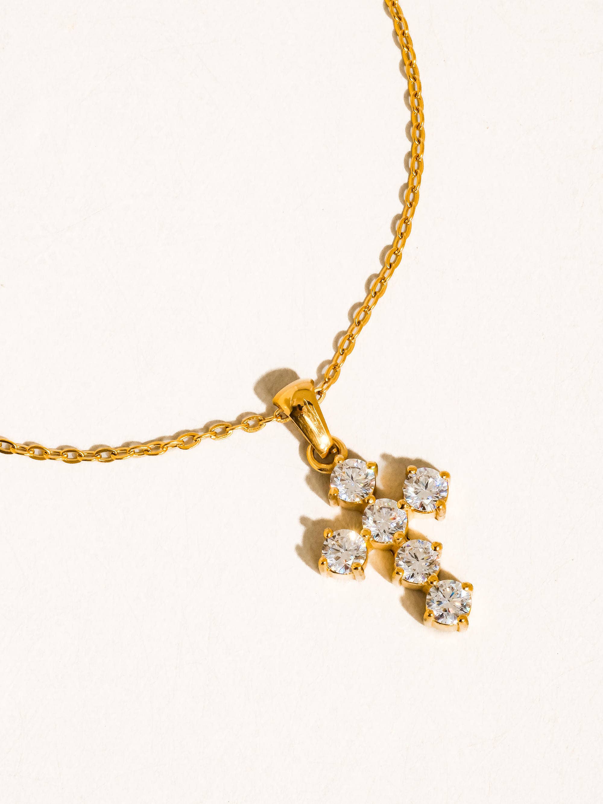 AVE MARIA CROSS NECKLACE