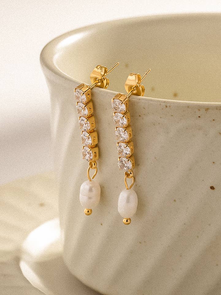 Talia Pearl Drop Earrings