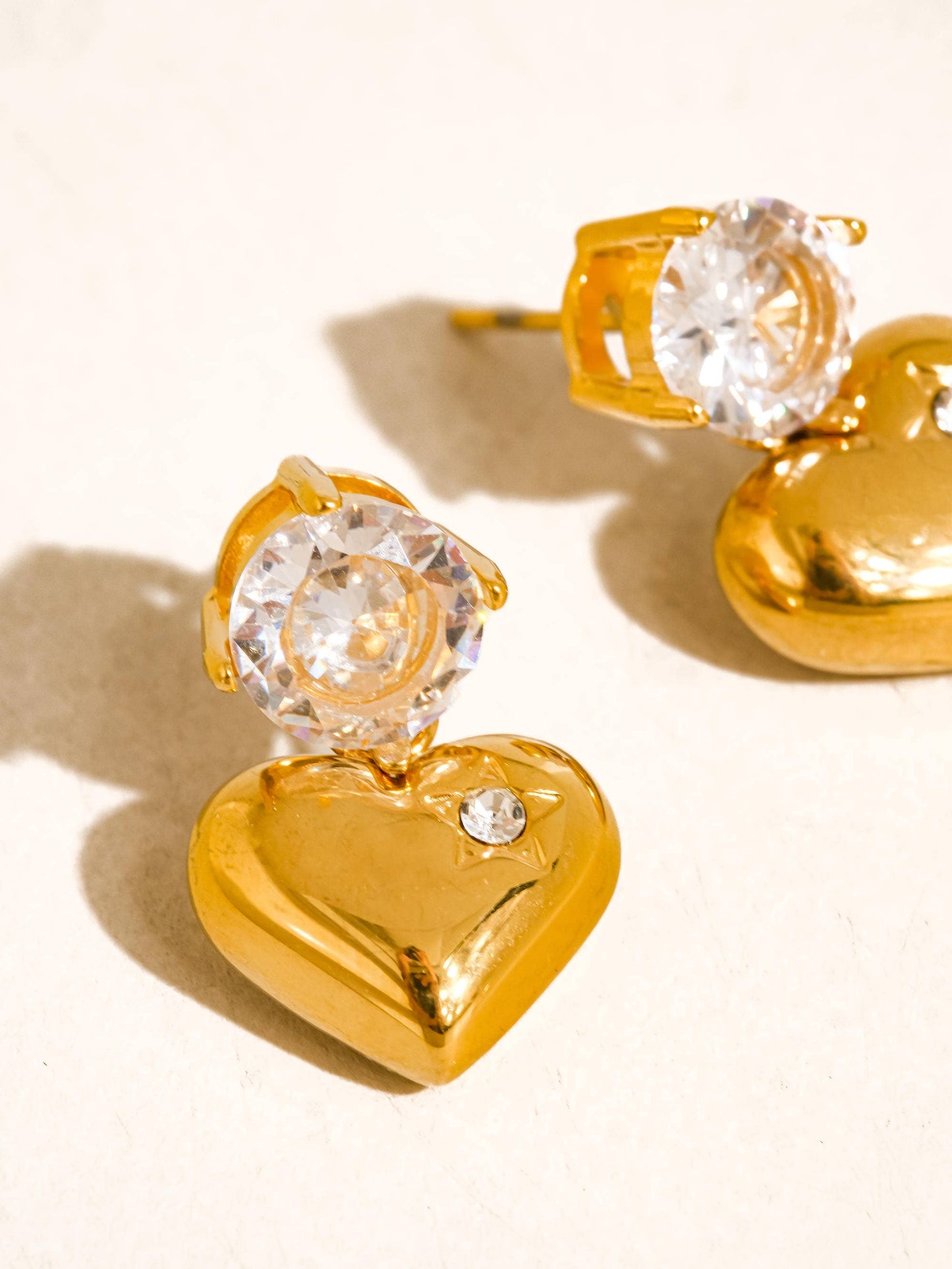 Heart Drop Earrings